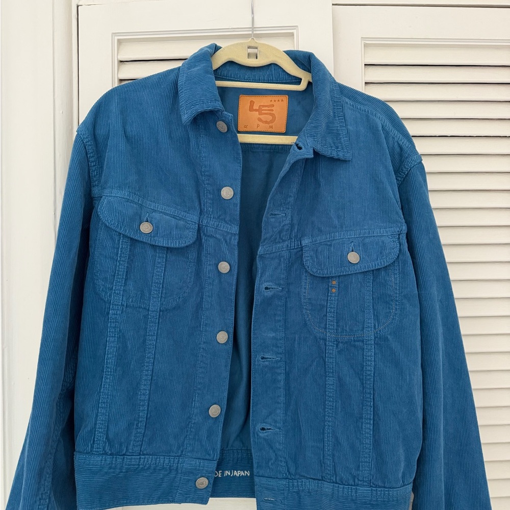 45Rpm Corduroy Jacket, Blue - M